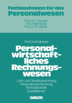 Personalwirtschaftliches Rechnungswesen - Mentzel, Wolfgang
