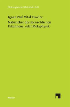 Naturlehre des menschlichen Erkennens oder Metaphysik