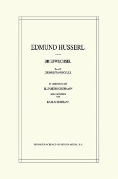 Edmund Husserl Briefwechsel - Husserl, Edmund;Schuhmann, Karl