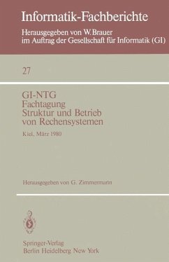 GI-NTG Fachtagung Struktur und Betrieb von Rechensystemen