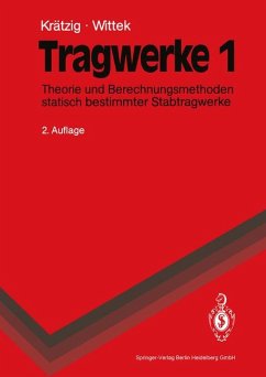 Cover Tragwerke Teil 1Theorie und Berechnungsmethoden statisch bestimmter Stabtragwerke / Krätzig, Wittek