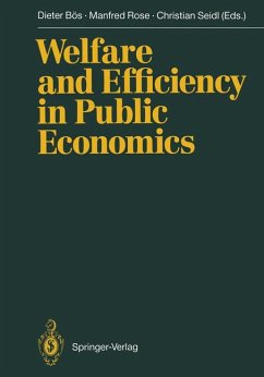 Welfare and efficiency in public economics. [presented at a Seminar in Public Economics, Bad Neresheim 1986]. ... (ed.) - BUCH - Bös, Dieter, Manfred Rose and Christian Seidl