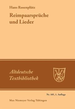 Reimpaarsprüche und Lieder - Rosenplüt, Hans
