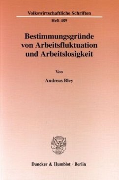 Cover Bestimmungsgründe von Arbeitsfluktuation und Arbeitslosigkeit.