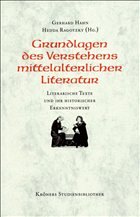 Grundlagen des Verstehens mittelalterlicher Literatur - Hahn, Gerhard / Ragotzky, Hedda