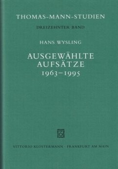 Ausgewählte Aufsätze 1963-1995 - Wysling, Hans