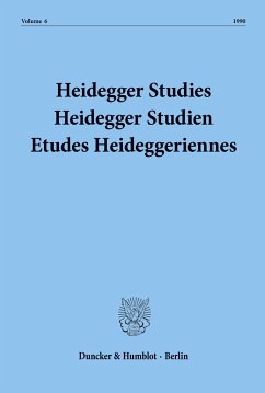 Heidegger Studies/ Heidegger Studien / Etudes Heideggeriennes. - Emad, Parvis / Herrmann, Friedrich-Wilhelm von / Maly, Kenneth / Fédier, François (Hgg.)
