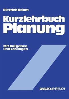 Kurzlehrbuch Planung - Adam, Dietrich