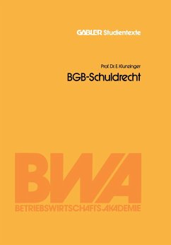 BGB-Schuldrecht - Klunzinger, Eugen