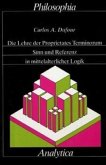 Die Lehre der 'proprietates terminorum' Die Lehre der 'proprietates terminorum'