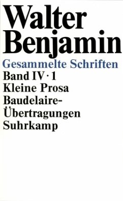 Gesammelte Schriften, 2 Teile / Gesammelte Schriften, 7 Bde. in 14 Tl.-Bdn., Kt - Benjamin, Walter
