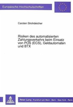 Cover Risiken des automatisierten Zahlungsverkehrs beim Einsatz von POS (ECS), Geldautomaten und BTX
