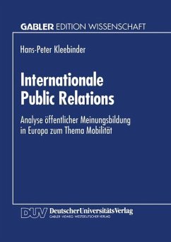 Internationale Public Relations - Kleebinder, Hans-Peter