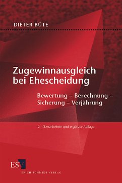 Cover Zugewinnausgleich bei Ehescheidung: Bewertung - Berechnung - Sicherung - Verjährung