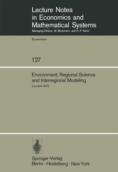 Environment, Regional Science and Interregional Modeling