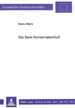 Der Bank-Konzernabschluß - Albers, Maria