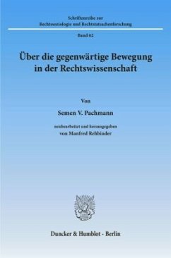 Cover Über die gegenwärtige Bewegung in der Rechtswissenschaft.