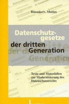 'Datenschutzgesetze der dritten Generation'