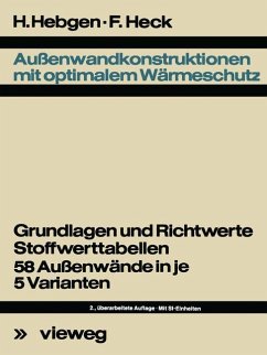 Außenwandkonstruktionen mit optimalem Wärmeschutz - Hebgen, Friedrich;Heck, Friedrich