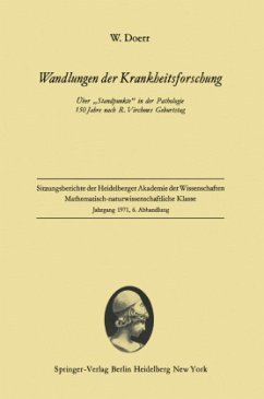 Wandlungen der Krankheitsforschung - Doerr, Wilhelm