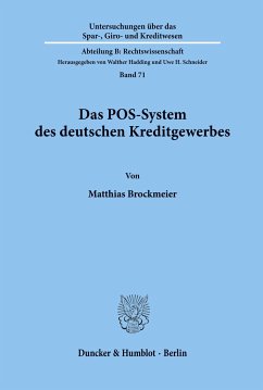 Das POS-System des deutschen Kreditgewerbes. - Brockmeier, Matthias