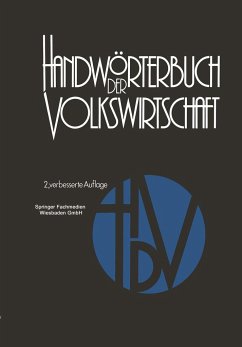 Handwörterbuch der Volkswirtschaft - Adam, Hermann;Albuschkat, Harald;Blasig, Reinhard