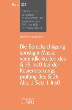 Die Bercksichtigung sonstiger Masseverbindlichkeiten des § 55InsO bei der Kostendeckungsprüfung des § 26 Abs.1 Satz 1 Inso