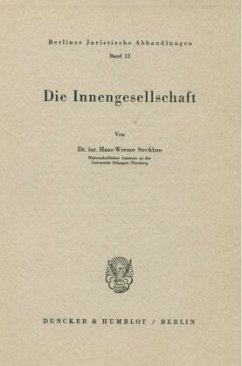 Die Innengesellschaft. - Steckhan, Hans-Werner