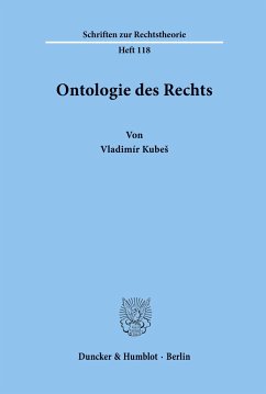 Ontologie des Rechts. - Kubes, Vladimír