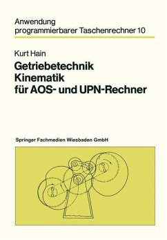 Getriebetechnik Kinematik für AOS- und UPN-Rechner - Hain, Kurt
