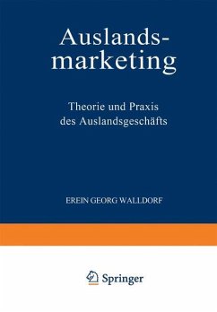 Auslandsmarketing - Walldorf, Erwin G.