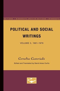 Political and Social Writings - Castoriadis, Cornelius