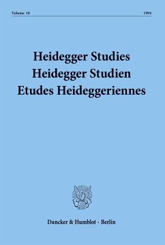 Heidegger Studies - Heidegger Studien - Etudes Heideggeriennes. - Emad, Parvis / Herrmann, Friedrich-Wilhelm von / Maly, Kenneth / Fédier, François (Hgg.)