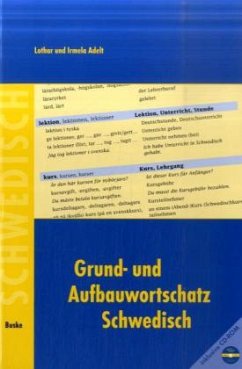 Grund- und Aufbauwortschatz Schwedisch, m. CD-ROM - Adelt, Lothar; Adelt, Irmela
