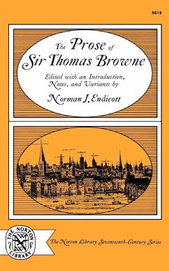 The Prose of Sir Thomas Browne - Browne, Thomas