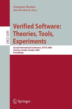 Verified Software: Theories, Tools, Experiments - Shankar, Natarajan / Woodcock, Jim (eds.)