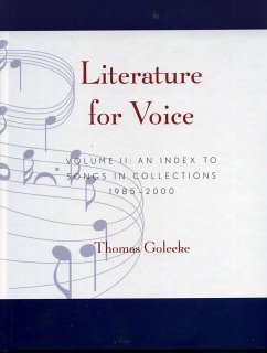 Literature for Voice - Goleekee, Thomas