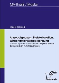 Angebotsprozess, Preiskalkulation, Wirtschaftlichkeitsberechnung - Rockstedt, Marcel