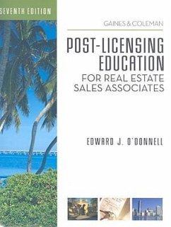 Post-Licensing Education for Real Estate Sales Associates - O'Donnell, Edward