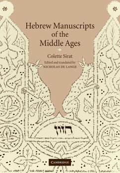 Hebrew Manuscripts of the Middle Ages - Sirat, Colette; Colette, Sirat