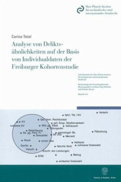 Analyse von Deliktsähnlichkeiten auf der Basis von Individualdaten der Freiburger Kohortenstudie. - Tetal, Carina