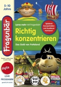 Fragenbär, Richtig konzentrieren, Das Gold von Pottsland, CD-ROM