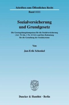 Sozialversicherung und Grundgesetz. - Schenkel, Jan-Erik