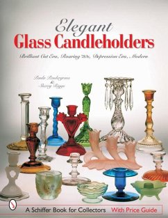 Elegant Glass Candleholders Brilliant Cut Era, Roaring '20s, Depression Era, Modern - Pendergrass, Paula