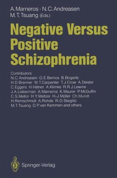 Negative versus positive schizophrenia. - Marneros, Andreas (Herausgeber) and Nancy C. (Mitwirkender) Andreasen