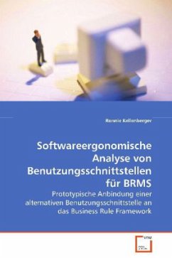 Softwareergonomische Analyse von Benutzungsschnittstellen für BRMS - Kellenberger, Ronnie