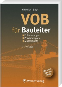 VOB für Bauleiter - Kimmich, Bernd / Bach, Hendrik