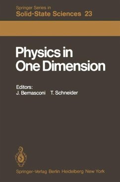 Physics in one dimension : proceedings of an international conference, Fribourg, Switzerland, August 25 - 29, 1980