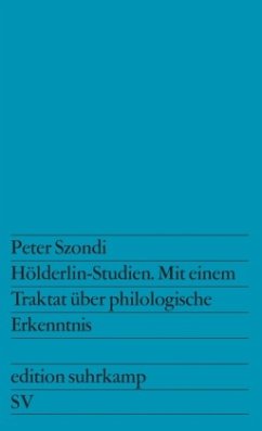 Hölderlin-Studien - Szondi, Peter