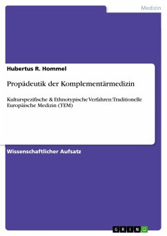 Propädeutik der Komplementärmedizin